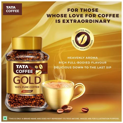 Tata Coffee Gold - 100percent Pure Coffee, 100 g Jar-7.webp